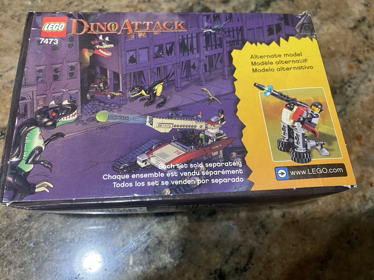 Lego 7473 Dino Attack Street Sprinter vs. Mutant Lizard RARE