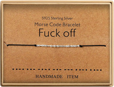 Inspirational Gifts for Women, Morse Code Funny Gifts Bracelets for Women, Morse