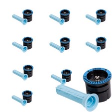 10 Rain Bird U10H 180  Half-Circle Dual Spray Pattern Nozzles, 10' Radius