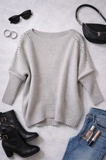 Vintage Cream Mohair Blend Knit Jumper Soft Italian Made Cozy Winter Chic Warm