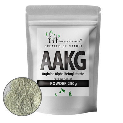AAKG Arginin Pulver 250g - L-Arginin Alpha Ketoglutarat - Vegan - Forest Vitamin