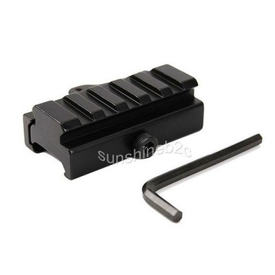 Picatinny Riser Mount Adapter 20mm Schiene mit Schnellverschluss Abnehmbare