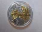 2014 Gold Glided Uncirculated American Silver Eagle 1 ounce U S mint