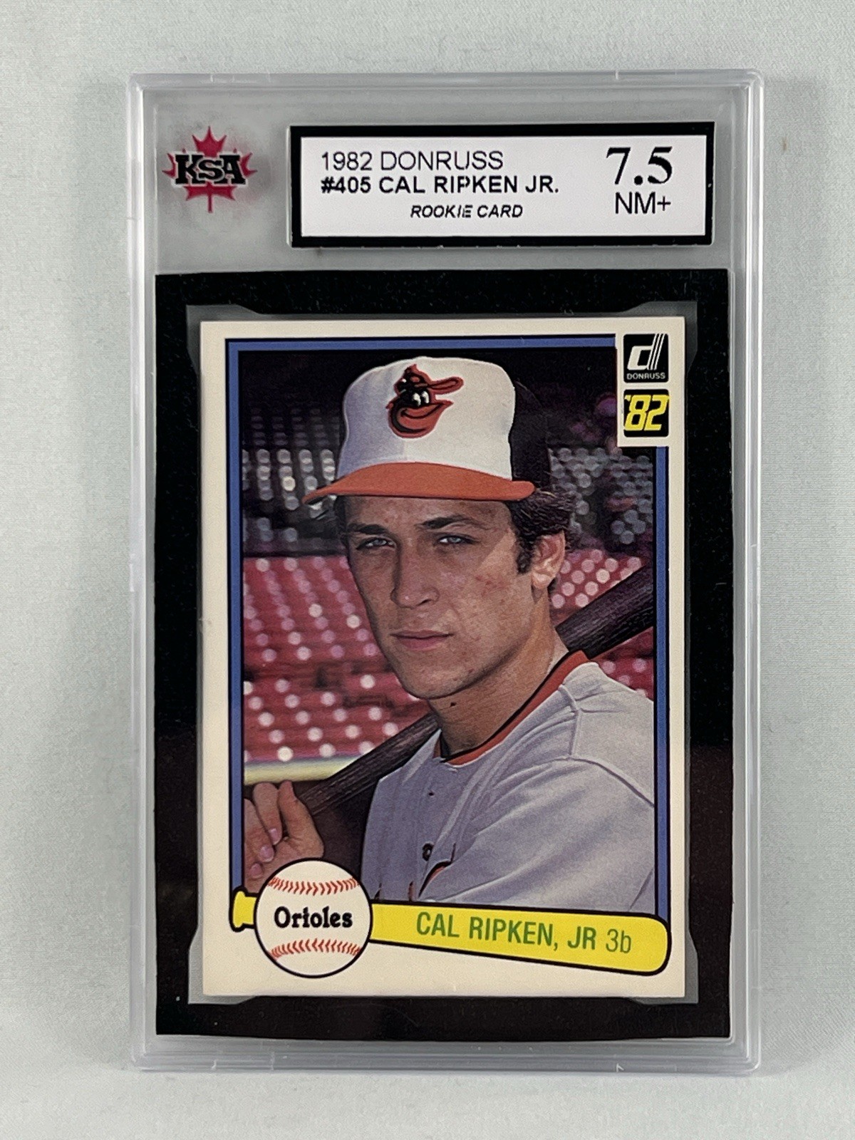 1982 Donruss #405 Cal Ripken Jr Rookie Card In Near Mint+ 7.5