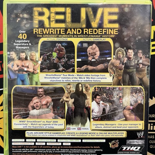WWE Legends Of Wrestlemania Microsoft Xbox 360 PAL TESTED FREE TRACKED POSTAGE - Picture 4 of 10