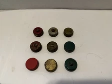 Vintage Coleman Lantern Assortment Of Filler Caps All Are Used For Repair