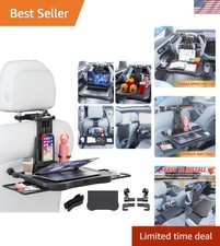 Large Car Desk for Laptop Steering Wheel Tray Table Foldable Back Headres...