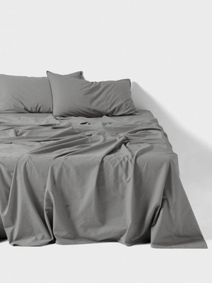 Linen House Terra Sheet Set (Steel) - King