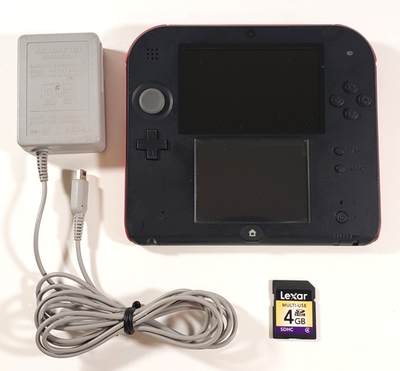 Nintendo 2DS FTR−001 Nintendo 2DS [FTR-001] Black Red Handheld Gaming System with