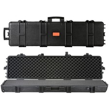 Uimoso Rifle Case Rifle Hard Case 50 inch with 3 Layers Fully-protective Foams