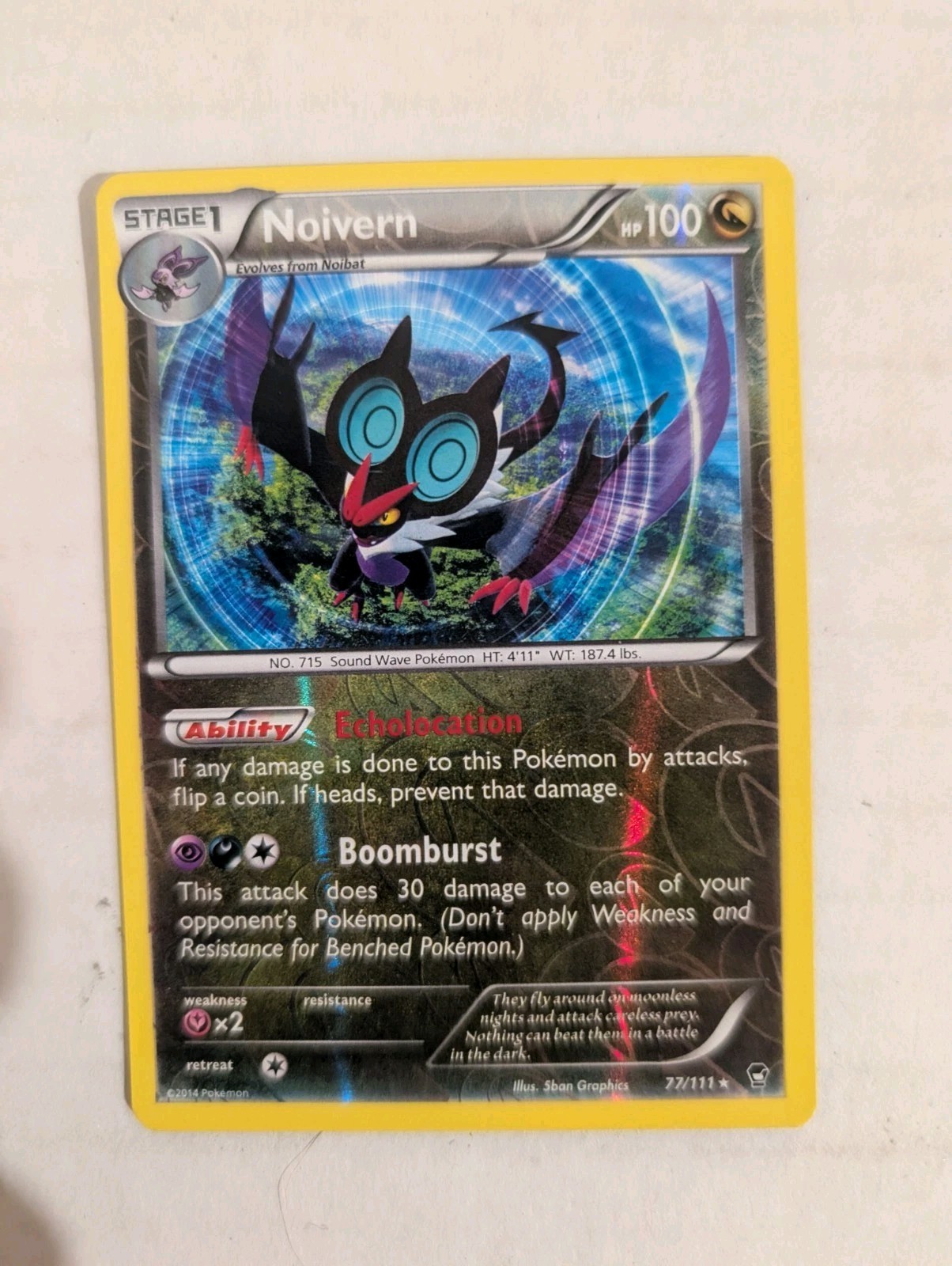 Noivern Holo Rare XY - Furious Fists 77/111 NM