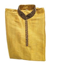 Indian Bollywood Pakistani Partywear Kurta Set Silk Sherwani Pajama Boys Size 28
