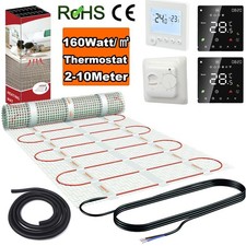 Electric Underfloor Heating mat Radiant Self-Adhesive Floor Heating System 1-5m²