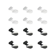 0.9 Inch USB Type C Dust Plug, 12 Pcs Anti Dust Plug Cover, Black/White/Clear