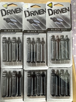 6 Pack Driven Refresh AC Vent Stick Air Freshener Eliminates Odor BLACK OUT