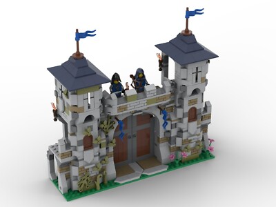MOC aus LEGO -Teilen Modulares Burgtor /Ritter Passt zu 10305 21325 BrM2304