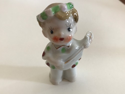 Set 2 Retro china cabinet figurines musicians guitar players porcelain handpaint - Bild 8 von 12