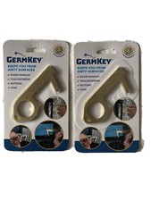 2 -New Germ Key Solid Brass Antimicrobial Hand Tool Contactless Door Opener
