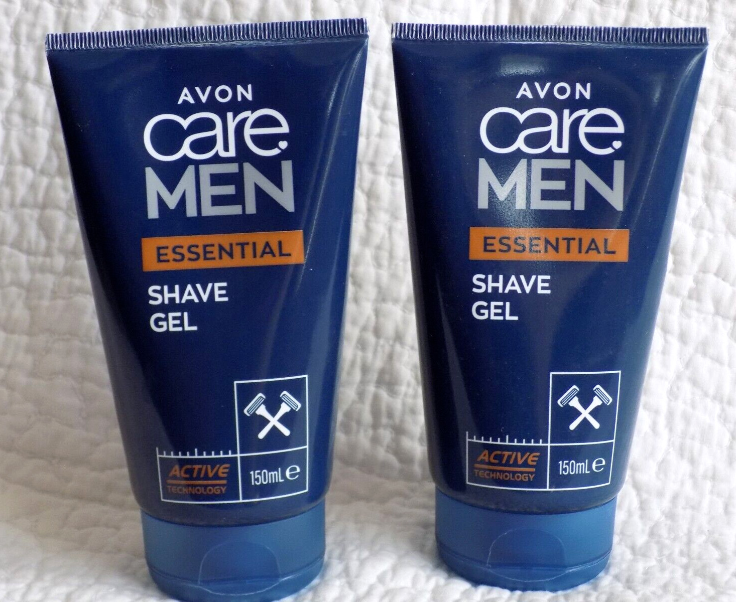 AVON 2 x CARE FOR MEN ESSENTIAL SHAVE GELS ~ 150ml each * BRAND NEW *