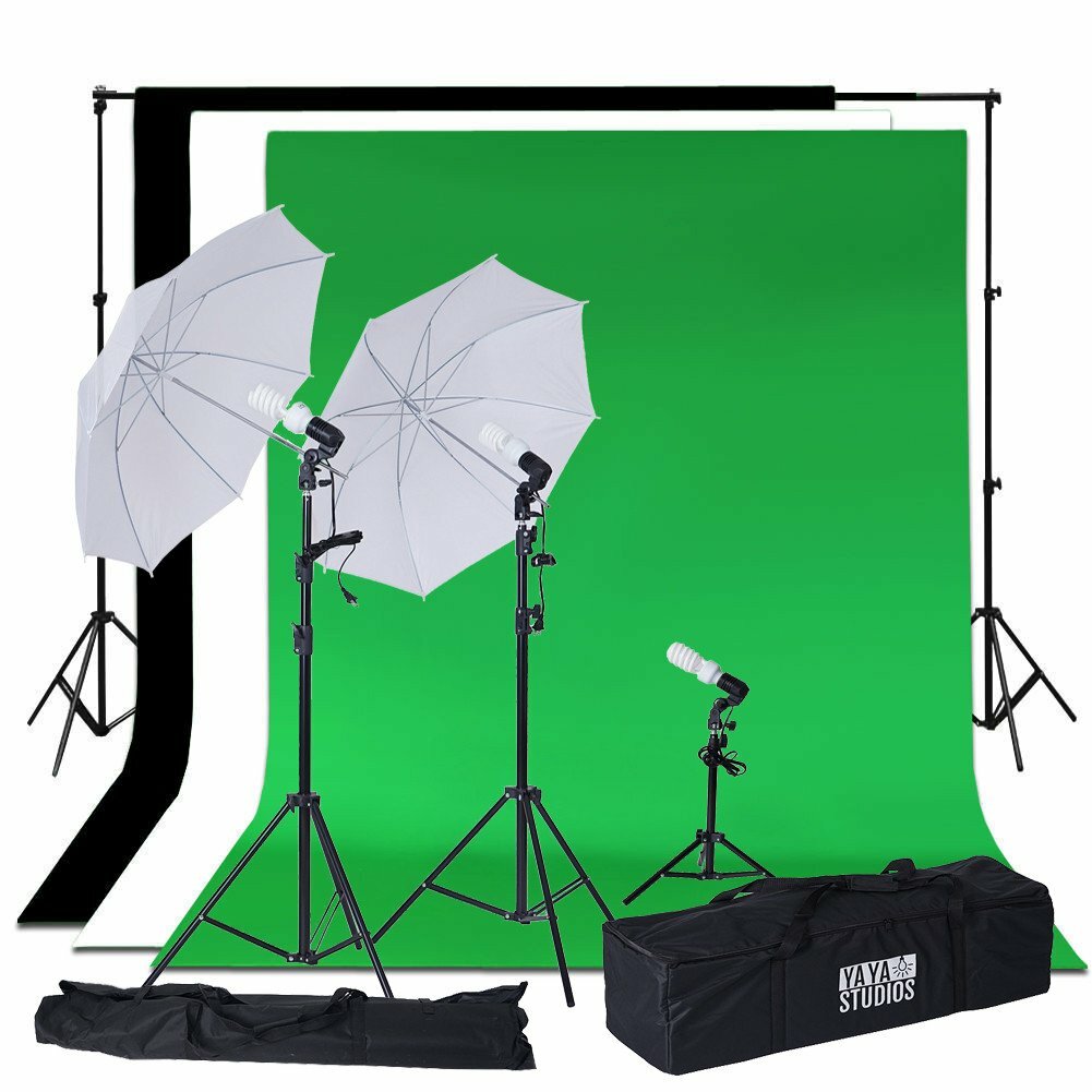 Photography Video Studio Umbrellas Continuous Lighting Kit Backdrops SALE