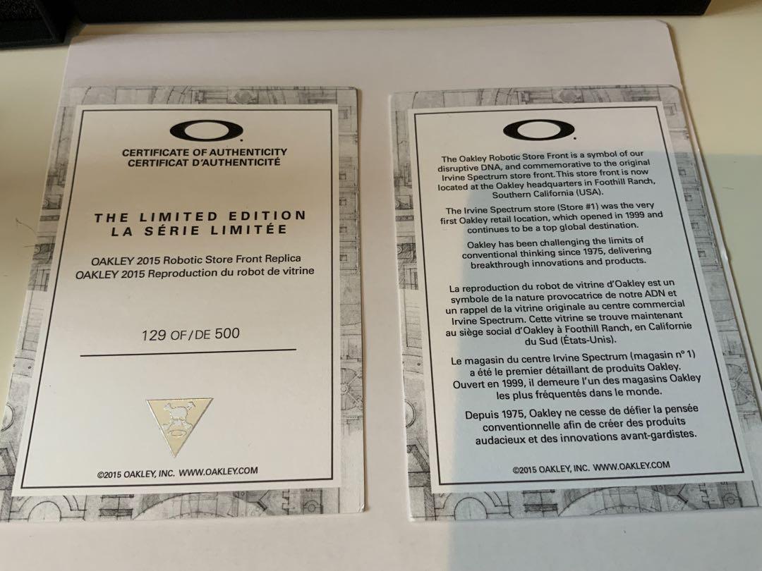 Oakley Display Robotic Store Front 129/500 Limited Edition