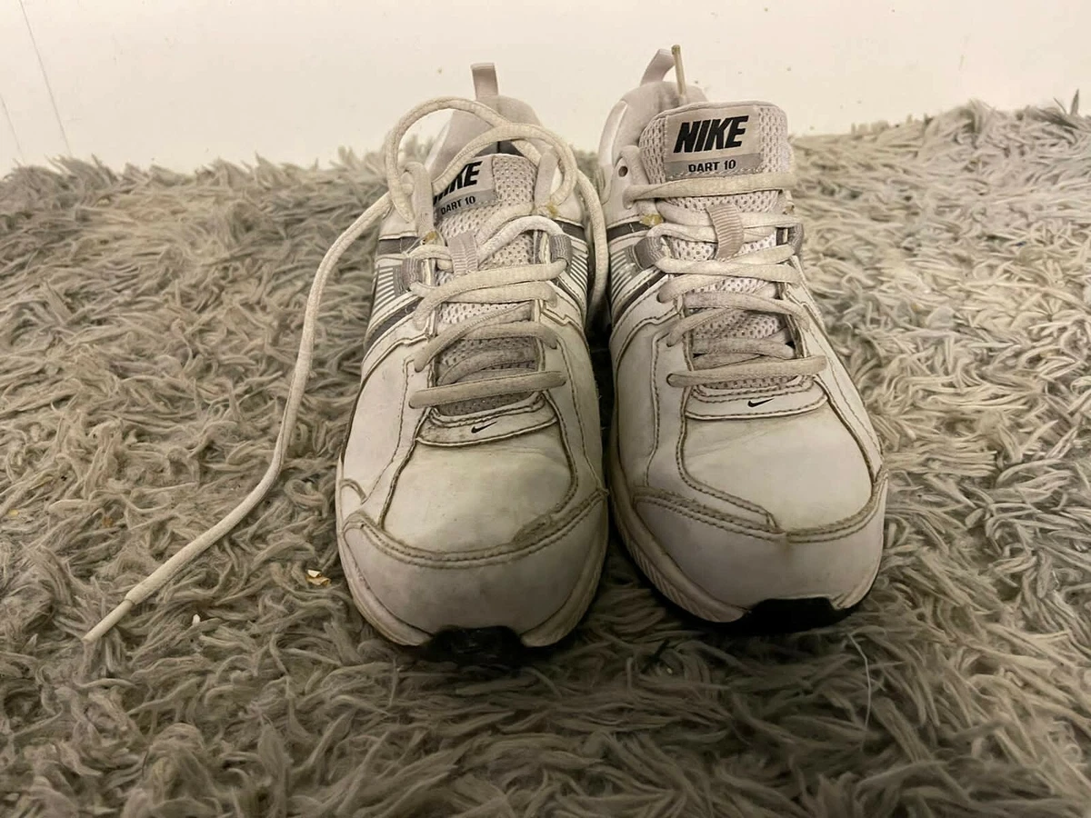 Nike Dart 10 Motion FIT Running Trainers Ladies Leather White Lace