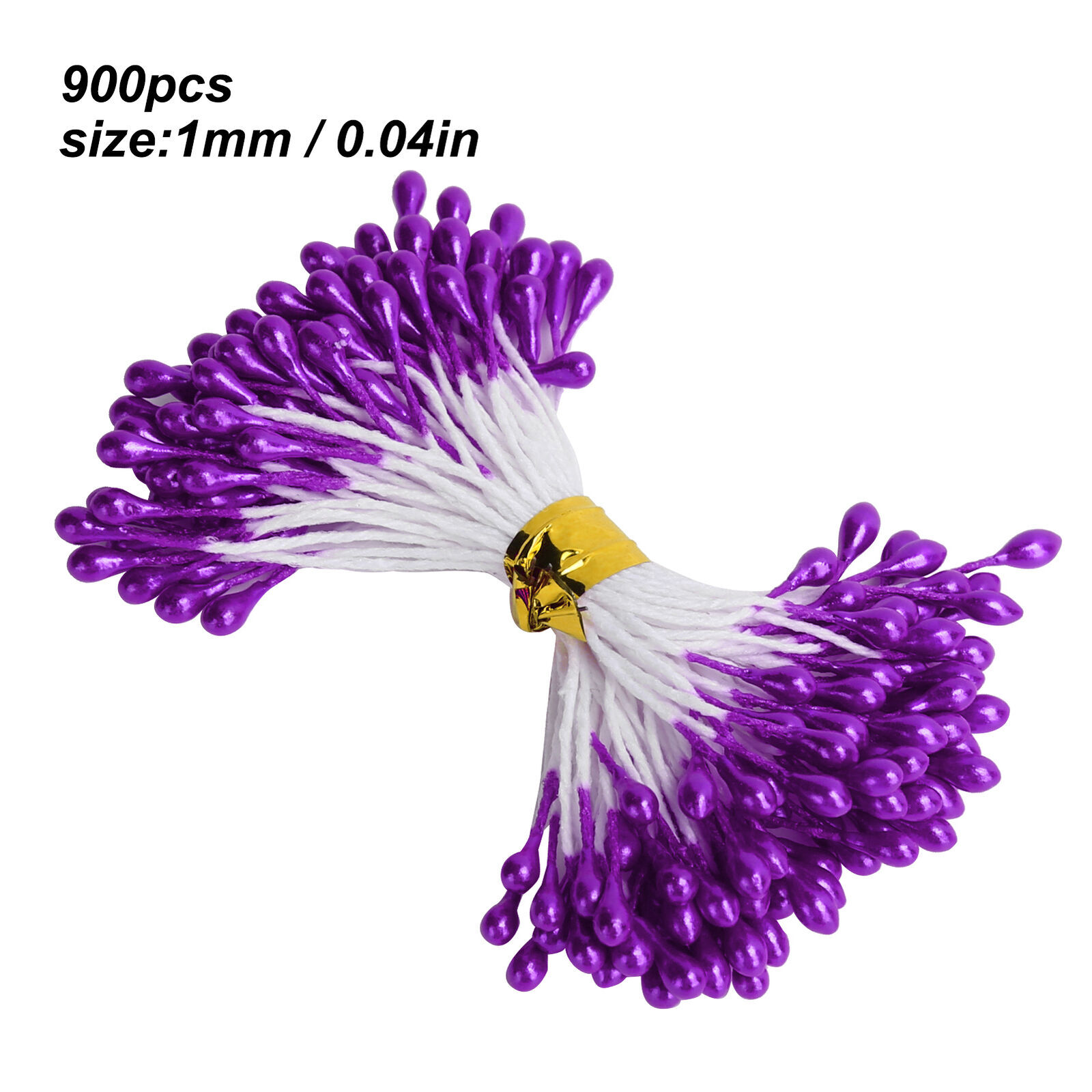 900Pcs Flower Stamen Purple Gypsum Artificial Bouquet Decor HandMade Crafts