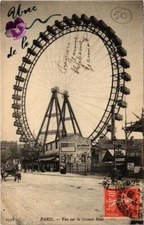 Old postcard Paris 7th - view of the Great Wheel (80390)