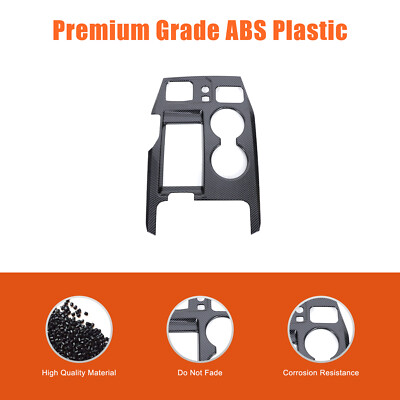 Carbon ABS Center Console Gear Shift Panel Cover Trim For Acura