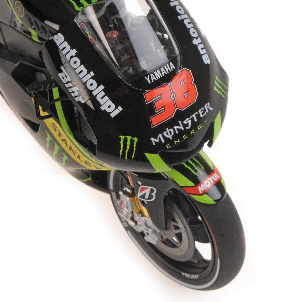 Minichamps 1:12 YAMAHA YZR-M1 MONSTER YAMAHA TECH3 BRADLEY SMITH MOTOGP 2014 - Image 4 of 4
