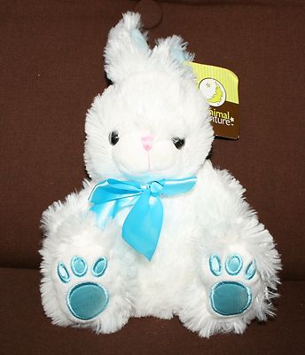 Bunny Rabbit Aqua Blue Animal Adventure Plush Stuffed Animal 12