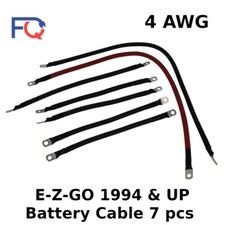 4 AWG E-Z-Go 94 Up Golf Cart Battery Cable Set 7 pcs 4 Gauge U.S.A Made