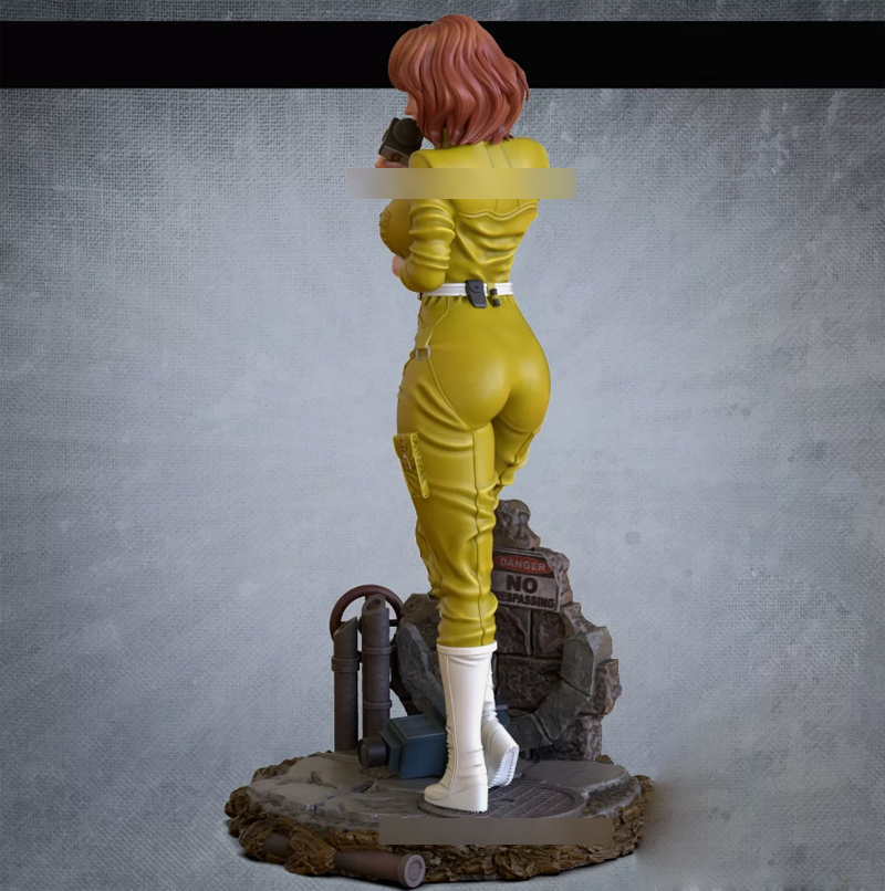 April O'Neil 3D Print Garage Kit Figure Model Kit Unpainted Unassembled