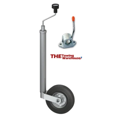 42mm Kartt trailer jockey wheel (C43L) & 43mm Kartt Cast iron Clamp (KCL4304)