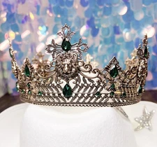 Royal King Crown for Men, Prince Headpiece for Wedding, Birthday Party Prom Gift