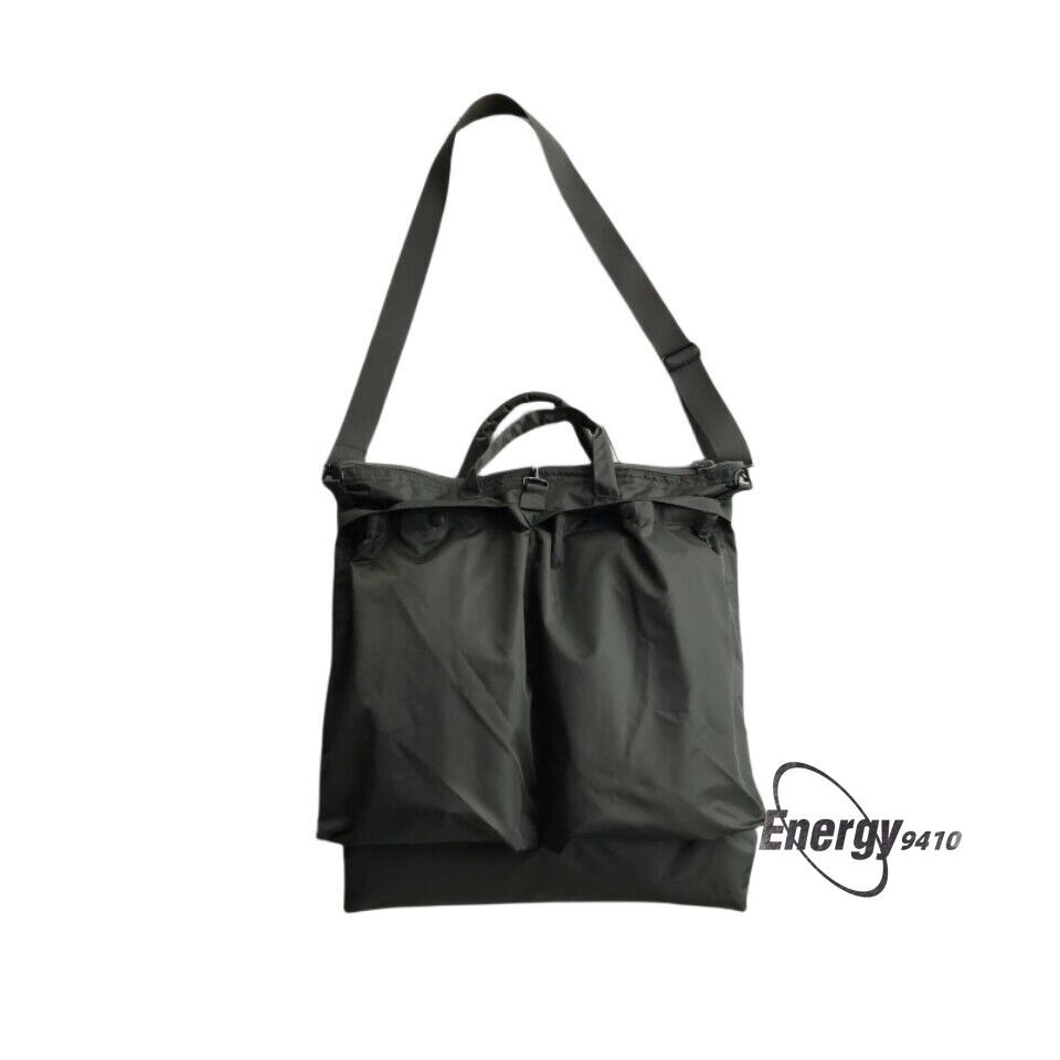 Sac Casque Pilote Rétro Homme – Bandoulière – Olive Terne – Nylon – Modèle P-660 – Neuf