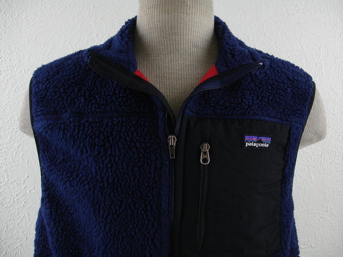 Patagonia Men's M Classic Retro-X Vest Jacket 23047 Fleece Navy