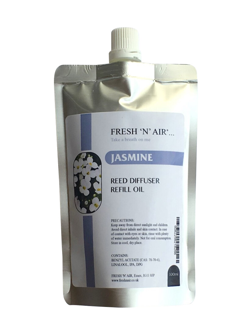 Reed Diffuser Scented  Refill - Fresh N Air - Jasmine  Fragrance 100ml