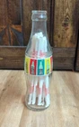 Vtg 1995 Glass Coca-Cola Bottle Straw Dispenser 11.25” Tall w/ Coke Straws
