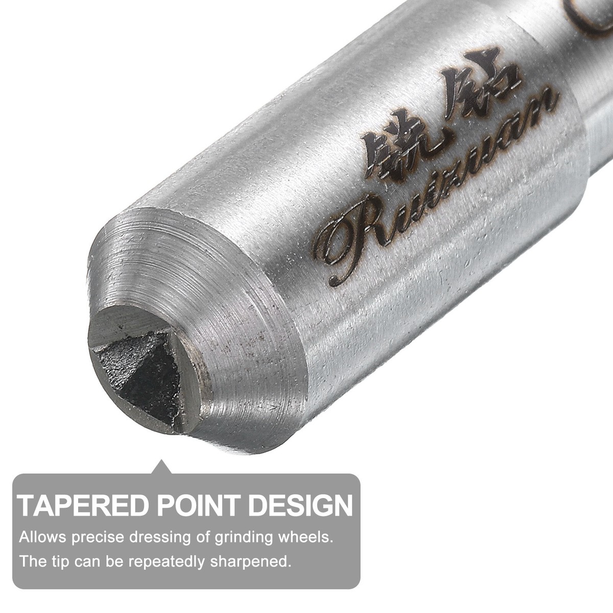 Uxcell 10pc Diamond Mounted Grinding Points – 8mm Taper Tip, 3mm Shank, For Glass, Ceramic, Stone - View #4