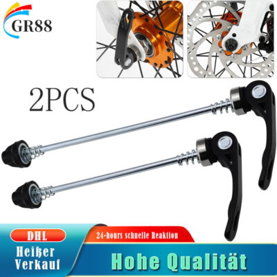 Schnellspanner Fahrrad Vorderrad und Hinterradnabe Front and Rear Quick Release