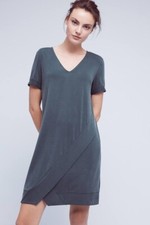 Dolan Left Coast Plunge Tunic Dress Size Medium Green Anthropologie