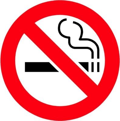 No Smoking Sign Decal Warning Smoke Free Vinyl Sticker VAR