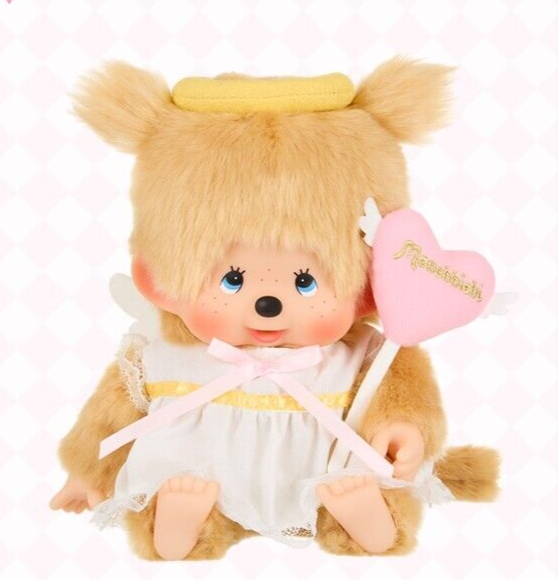 Monchhichi Love Happy Angel Gift 50th anniversary Girl M Size