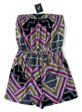 Strand Jumpsuit Damen Overall 42 Einteiler Playsuit Kurze Shorts Primark Neu