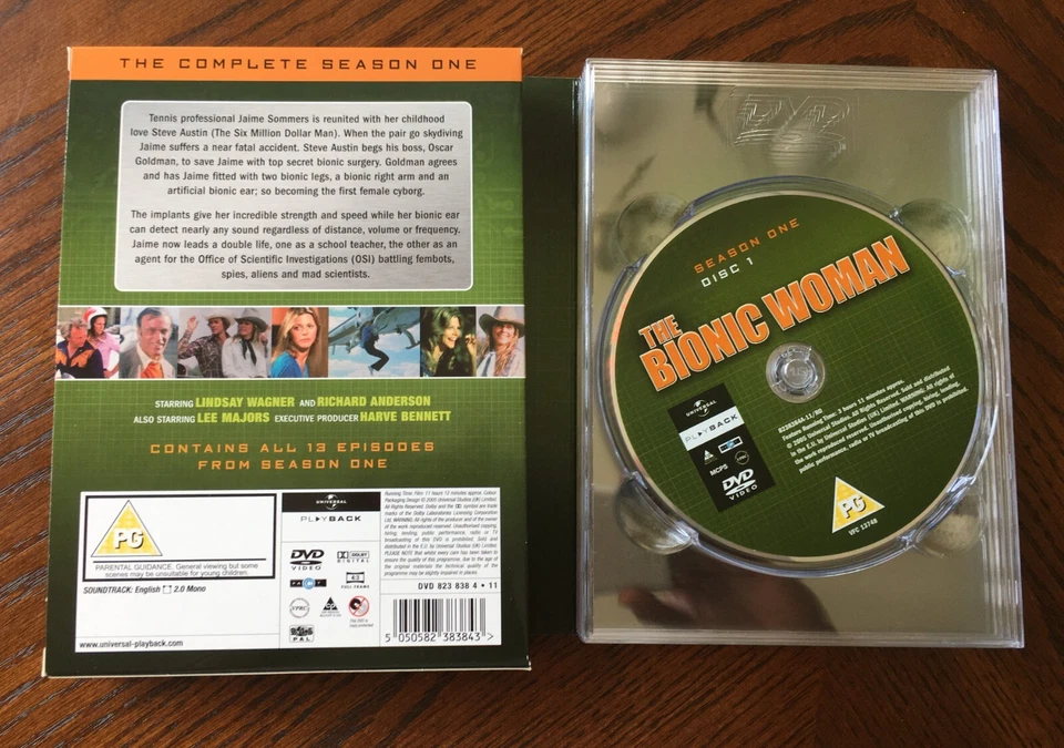 THE BIONIC WOMAN Season One DVD 4-Disc Set (DVD Regions 2,4,5) - Image 2 of 2