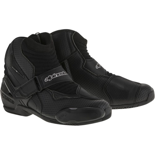 Low-Cut Motorcycle Riding Boots (Black 