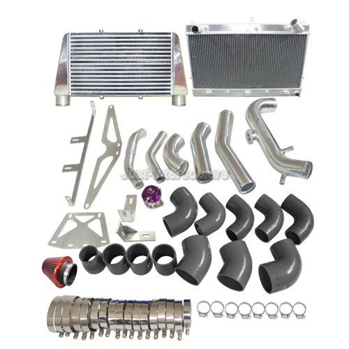 CX V-Mount Intercooler pipes + Rad + Intake Kit For 83-89 Z31