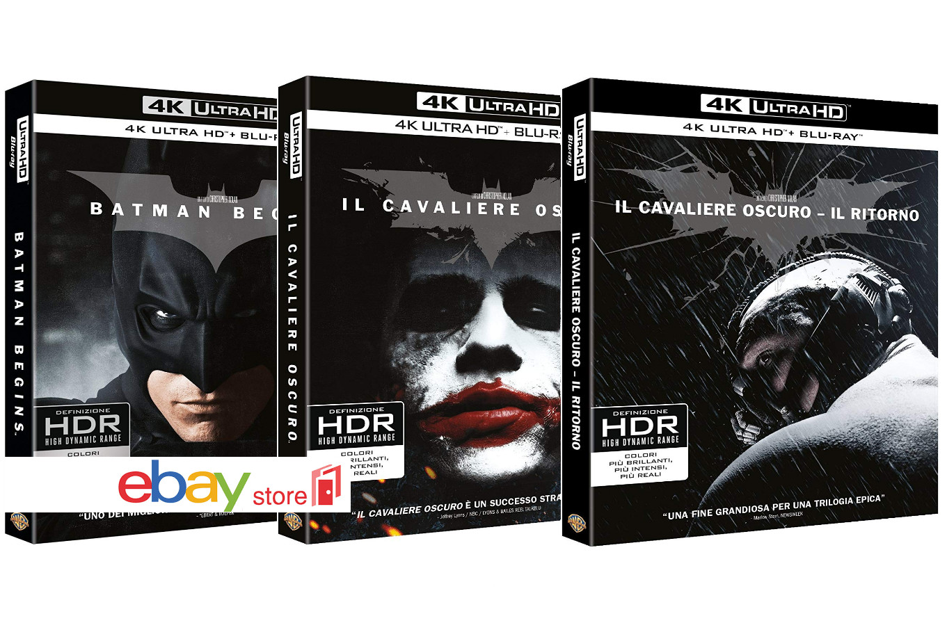 Batman Collezione 4K 3 Film - 6 Blu-ray UHD Box Set Esclusivo