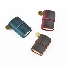 Tiny Cover Notepad Journal Booklet Notebook Mini Notebook Leather Travel Book